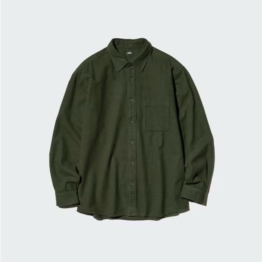 NWT Men’s Uniqlo Dark Green Flannel